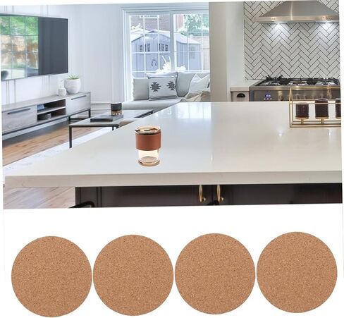 50pcs Self Adhesive Cork Tiles Round Cork Circles for Coasters for Boys and Girls Crafts DIY Projects in Kuwait