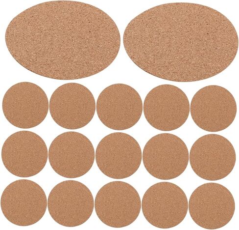 50pcs Self Adhesive Cork Tiles Round Cork Circles for Coasters for Boys and Girls Crafts DIY Projects in Kuwait