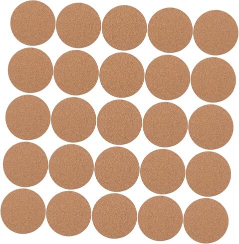 50pcs Self Adhesive Cork Tiles Round Cork Circles for Coasters for Boys and Girls Crafts DIY Projects in Kuwait