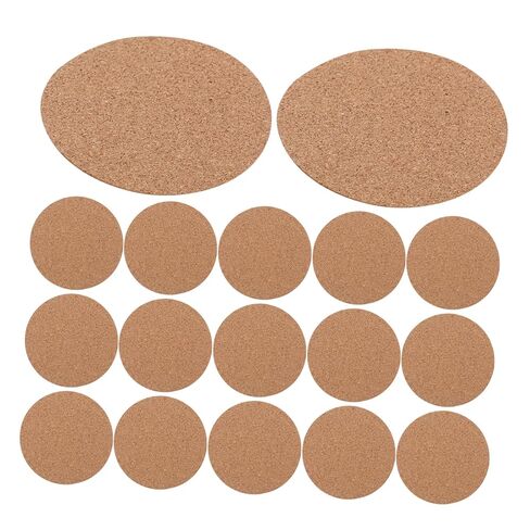 Homoyoyo 50pcs High Density Cork Coasters Self-Adhesive Cork Tiles for Wall Decor DIY Sheets for School Projects in Kuwait
