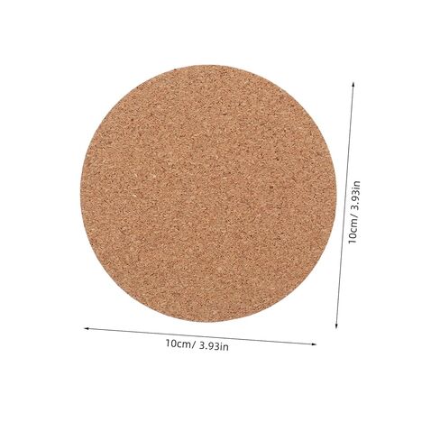Homoyoyo 50pcs High Density Cork Coasters Self-Adhesive Cork Tiles for Wall Decor DIY Sheets for School Projects in Kuwait