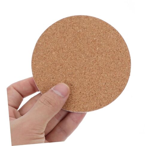 Homoyoyo 50pcs High Density Cork Coasters Self-Adhesive Cork Tiles for Wall Decor DIY Sheets for School Projects in Kuwait