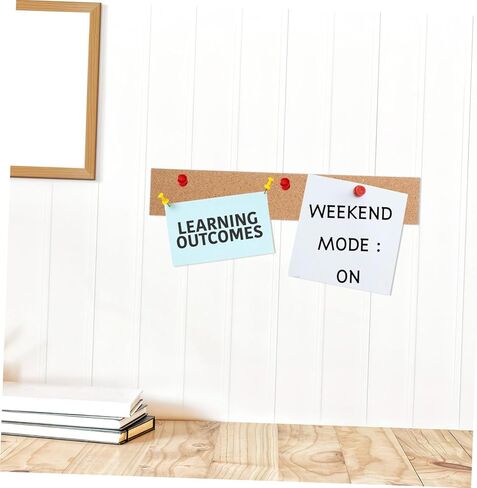 3pcs Thick Cork Board Strips for Walls Adhesive Cork Strips Strong Adhesive Backing Office Bulletin Board Decorations Wall for Memo in Kuwait