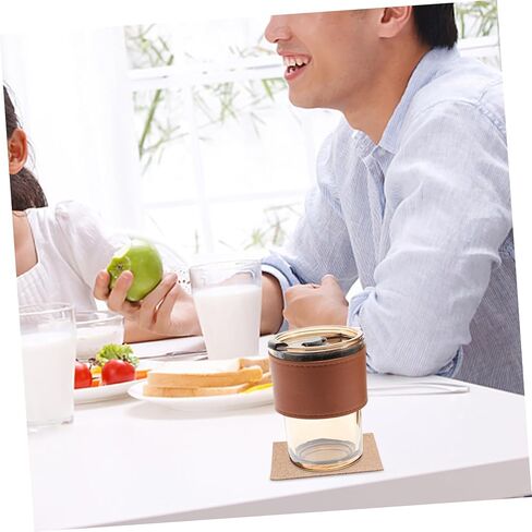 OUNONA 50pcs Self-adhesive Cork Sheets for Diy Crafts Versatile Cork Pads for Coasters Photo Frames School Projects Soft Odorless High-temperature Resistant Material in Kuwait