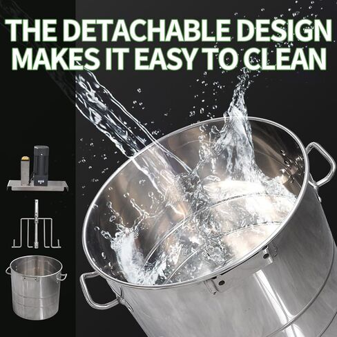 خلاط حشو متعدد الوظائف، خلاط طعام جاف ورطب أوتوماتيكي 33 رطل، آلة تحريك من الفولاذ المقاوم للصدأ 110 فولت 400 وات لحشوات مختلفة، حشو الزلابية، السلطات، المساحيق الجافة، خلاط الطعام التجاري in Kuwait