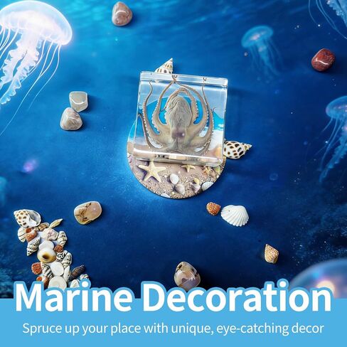 Taxidermy Octopus, Real Octopus Specimens Animal Specimen Preserved in Resin, Marine Biology Specimen Educational Display for Science Classroom, Ideal Gift for Oddities, Biology, Taxidermy in Kuwait