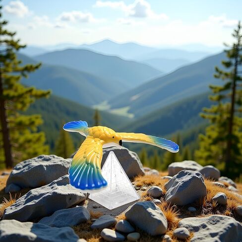 Balancing Eagle, Balancing Bird Balance Eagle Wingspan with Pyramid Stands, Balancing Bird for Finger, Balance Eagle Physics and Science Ornament, Bird Balance Finger Ornament for Party in Saudi Arabia