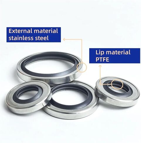 1pcs Shaft Seal 73 * 75 * 76 * 80 * 95/100/105/110 * 6/7/8/10/12/13mm Stainless Steel Oil Seal(C/S-l,76X100X10mm) in Saudi Arabia