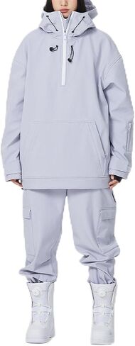 بدلة تزلج للرجال بدلة تزلج رياضية خارجية بدلة تزلج على الجليد سترة سروال بدلة ثلج قابلة للتنفس in Kuwait