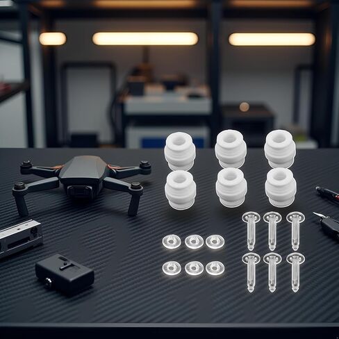 A Set Shock Absorption Damping Rubber Balls + Anti-drop Bumper Pins Kit for DJI Phantom 3 Standard Professional Advanced, Cushion Repair Spare Parts, Drone Accessories Quadcopters and Accessories in Kuwait