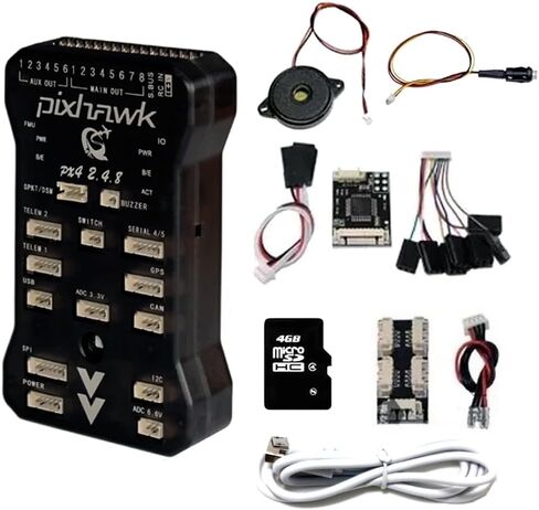 Pixhawk PX4 PIX 2.4.8 32 Bit Flight Controller with I2C Splitter Expand Module Buzzer Safety Switch 4GB SD Card PPM Module for FPV Quadcopter Multirotor Drone Fixed Wing RC Car RC Boat Robot in Saudi Arabia