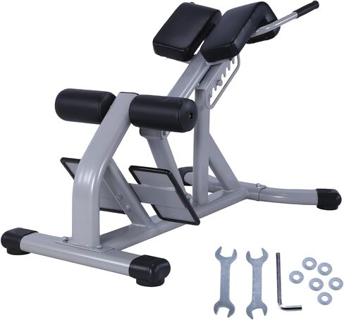 Roman Chair Back Extension Machine Adjustable Hyperextension 660 Lbs Weight Capacity for Athletes Core Work & Home Gym Workouts in Kuwait