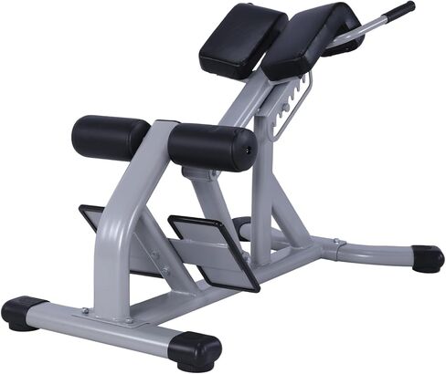 Hyperextension Adjustable Roman Chair Sit Up Exercise Machine 660 Lbs Weight Capacity for Glute Hamstring and Ab Workout Home Gym in Kuwait