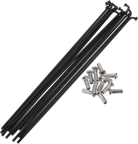 Bicycle Spokes 14G 280mm Length Bike Wheel Spokes 304 Stainless Steel Black 1 Set in Saudi Arabia