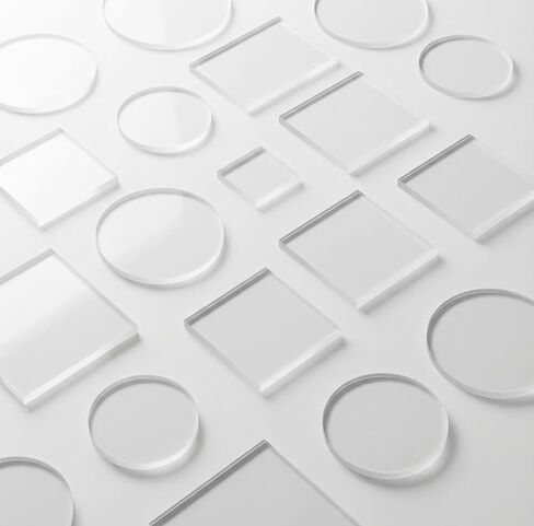 Customizable Sizes JGS2 High Purity Quartz Glass Plate - 1200°C High Temperature - Ultra High Transparency Fused Silica Sheet - Acid & Alkali Proof for Laboratory & Industrial Use (Factory Direct) in Kuwait