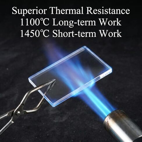 Customizable Sizes JGS2 High Purity Quartz Glass Plate - 1200°C High Temperature - Ultra High Transparency Fused Silica Sheet - Acid & Alkali Proof for Laboratory & Industrial Use (Factory Direct) in Kuwait