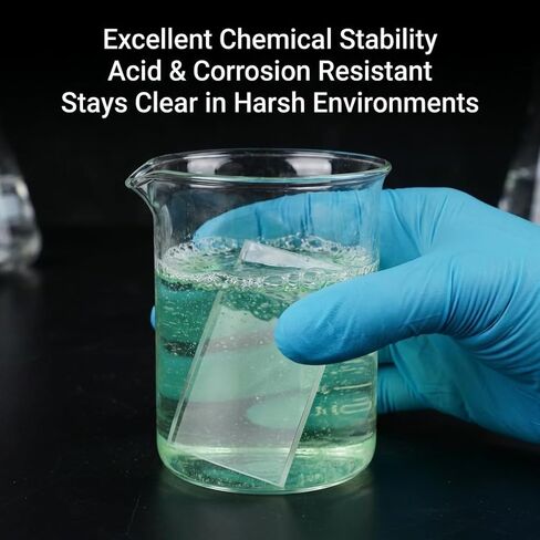 Customizable Sizes JGS2 High Purity Quartz Glass Plate - 1200°C High Temperature - Ultra High Transparency Fused Silica Sheet - Acid & Alkali Proof for Laboratory & Industrial Use (Factory Direct) in Kuwait