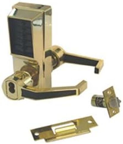قفل بزر ضغط ميكانيكي لليد اليمنى من Simplex LR1021R-03-41 مع لمسة نهائية من النحاس اللامع Sargent IC Prep in Kuwait