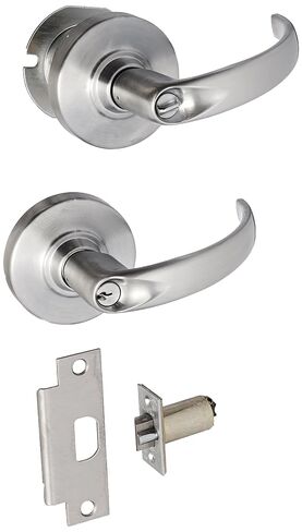 Schlage commercial ND53PDSPA626 ND Series Grade 1 Cylindrical Lock, Entry Function Turn/Push-Button Locking, Sparta Lever Design, Satin Chrome Finish in Saudi Arabia