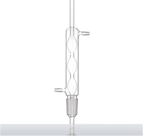 Spherical condenser combined with grease extractor, CONDENSOR, for SOXHLET EXTRACTORS, borosilicate, C24(C245550) in Kuwait