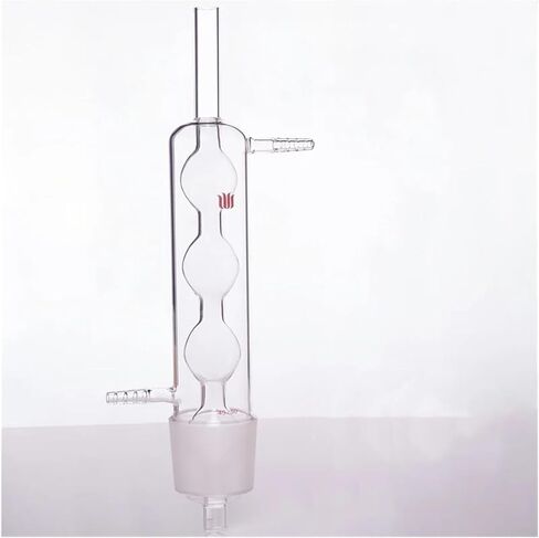 Spherical condenser combined with grease extractor, CONDENSOR, for SOXHLET EXTRACTORS, borosilicate, C24(C245550) in Kuwait