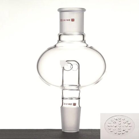 Splashproof Ball with Flow Holes and Perforated Glass Plate, Capacity 100 ml/250 ml, Borosilicate Glass, A47 in Kuwait