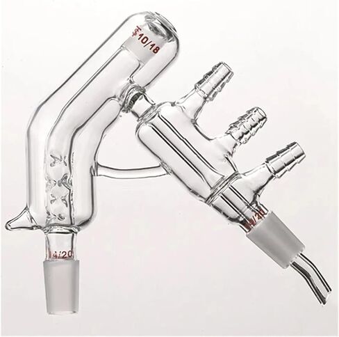 Microquieter with interlayer and vertical spines, Upper hinge 10/18, Other joints 14/20, Borosilicate glass, D371418 in Kuwait