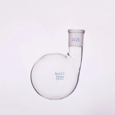 Standard Single Slant Mouth Round Bottom Flask 250ml, 300ml, 500ml, 1000ml, 2000ml, 3000ml, 24/29, Single Mouth Blunt Bottle(250mL) in Kuwait