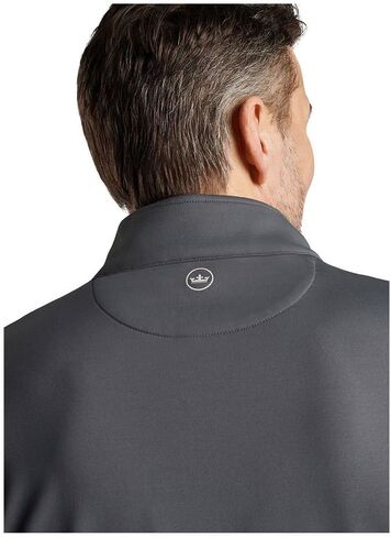 PETER MILLAR Mens Quarter Zip Knitwear, M, Grey in Kuwait