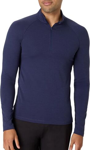 Hanes mens Shirt With Quarter Zip, Moves Pullover Long-sleeve Men's Clothing Shirts, Moisture-wicking Ultra-stretchy in Saudi Arabia