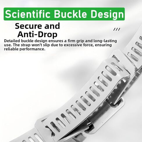 مجموعة متنوعة من مشابك خرطوم الفولاذ المقاوم للصدأ بطول 65.5FT/20m مع 20 قطعة مثبتات، حزام تثبيت معدني طويل قابل للتعديل DIY للأنابيب والمبرد الداخلي والسباكة والأنبوب والمبرد وخط الوقود in Kuwait