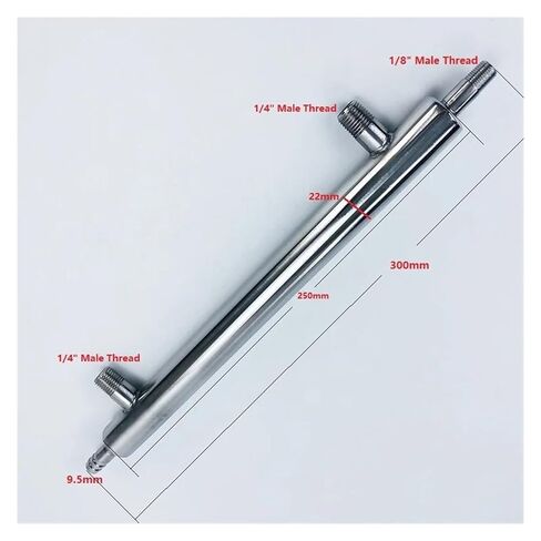 مكثف تقطير مبرد 300 مللي متر لصانع النبيذ المنزلي الفودكا والويسكي ، الجزر ، الفولاذ المقاوم للصدأ 304 in Kuwait