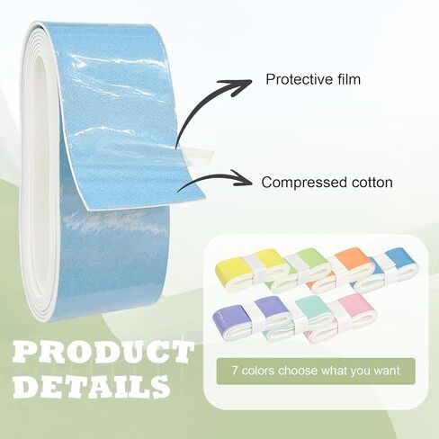 14-Pack Gradient Color Tennis Overgrips, Pre-Cut Absorbent & Anti-Slip Grip Tape for Maximum Control and Comfort in Tennis, Badminton, Pickleball in Kuwait