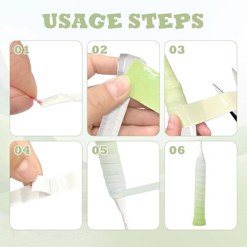 14-Pack Gradient Color Tennis Overgrips, Pre-Cut Absorbent & Anti-Slip Grip Tape for Maximum Control and Comfort in Tennis, Badminton, Pickleball in Kuwait