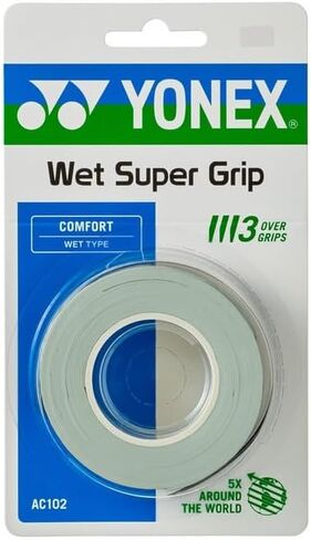 Yonex Wet Super GRAP Overgrip, Comfort, 3 Pack, 30 Pack, 60 Pack for Tennis, Badminton, Squash Rackets, Choice of Colors in Saudi Arabia