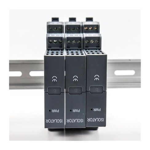 1pcs 12-28Vdc 4-20mA Signal Converter Analog Voltage Signal Splitter 35MM Rail(4-20MA to 0-10V_1 in 2 Out) in Kuwait