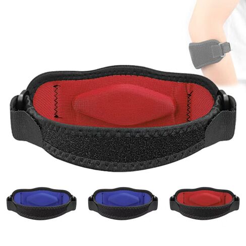 Tennis Elbow Brace 2Pack for Tendonitis, Elbow Pain Relief, for Tennis & Golfer's, Offer Support and Comfort for Eblow, One Size Fit All Elbow, Performance Forearm Band for Men Women, Black in Kuwait