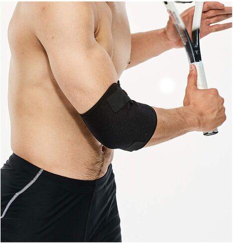 Outdoor Sports Elbow Support Brace Pad Injury Aid Strap Guard Wrap Band Absorb Sweat Sport Basketball Arm Sleeve in Saudi Arabia