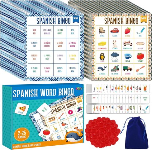 لعبة Spritegru Alphabet Bingo ، ABC & 123 Bingo Board Game for Kids 4-8 ، مثالية للفصل الدراسي والمنزل in Kuwait