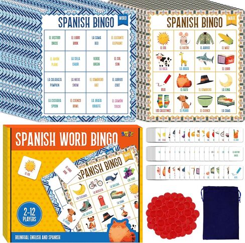لعبة Spritegru Alphabet Bingo ، ABC & 123 Bingo Board Game for Kids 4-8 ، مثالية للفصل الدراسي والمنزل in Kuwait