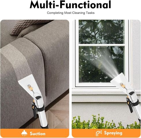 ماكينة تنظيف السجاد التجارية بقدرة 40 لتر/10.56 جالون، منظف فرشاة الأرضيات شديد التحمل بقدرة 1049 وات، غسالة كهربائية مستخرجة، شفط 230 ملي بار، لتنظيف الأريكة والأريكة الأرضية in Kuwait