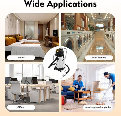 ماكينة تنظيف السجاد التجارية بقدرة 40 لتر/10.56 جالون، منظف فرشاة الأرضيات شديد التحمل بقدرة 1049 وات، غسالة كهربائية مستخرجة، شفط 230 ملي بار، لتنظيف الأريكة والأريكة الأرضية in Kuwait