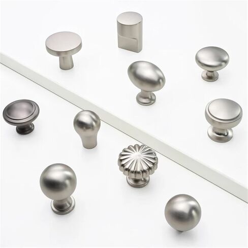 Solid Cabine Zinc Alloy Furniture Handles Drawer Kitchen Door Hardware 1Pcs(RZ019-Brushed-Silver) in Kuwait