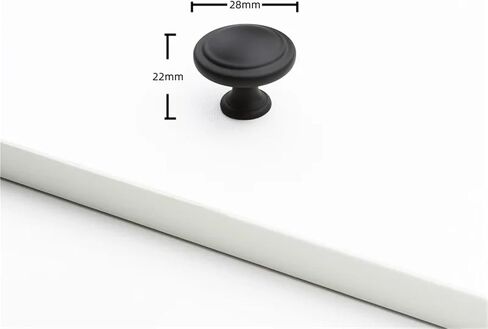 Solid Cabine Zinc Alloy Furniture Handles Drawer Kitchen Door Hardware 1Pcs(RZ009-Black) in Kuwait