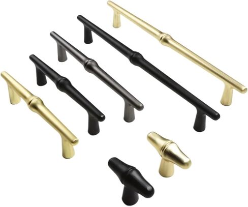 Wardrobe Door Pulls Kitchen Handles for Cabinets Drawer Solid Furniture Hardware 1Pcs(Brushed-Copper-C96mm) in Kuwait