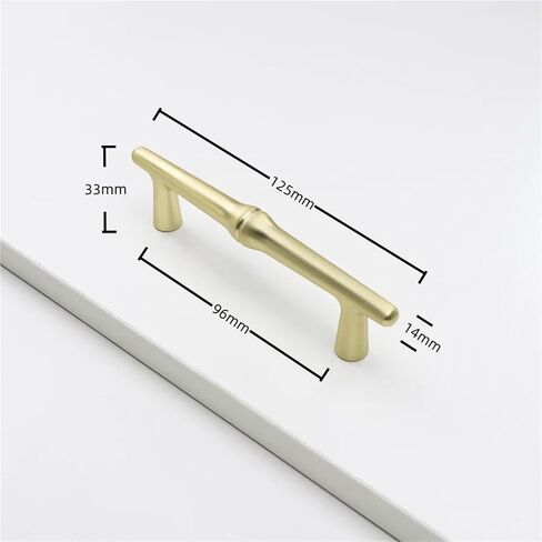 Wardrobe Door Pulls Kitchen Handles for Cabinets Drawer Solid Furniture Hardware 1Pcs(Brushed-Copper-C96mm) in Kuwait