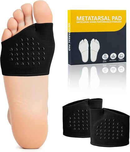 2 PCS Metatarsal Pads for Women and Men - Ball of Foot Pain Relief Cushion with Gel Pad,Foot Pads for Morton's Neuroma & Metatarsalgia Support in Kuwait