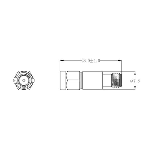 2W SMA Fixed Attenuator 6GHz(10dB,8GHz) in Saudi Arabia