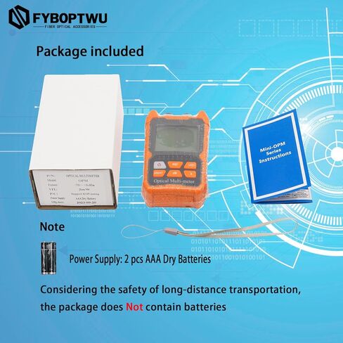 3 in 1 Function Fiber Optic Tester Portable Optical Power Meter (FC/SC/ST) & VFL 2mw Visual Fault Locator & LED, OPM & VFL, Range: (-70) dBm ~ (+6) dBm, 1pc in Saudi Arabia