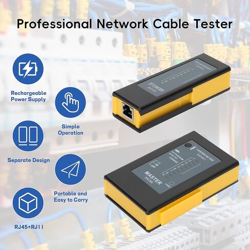 Pro3000 Tone Generator and Probe Kit Bundle with Network Cable Tester, Toner Electrical Tool, Ethernet Tester Tool for RJ45 Cat5/Cat5e/Cat6/Cat6a/Cat7 UTP/Shielded Cable, RJ11 & RJ12 in Kuwait